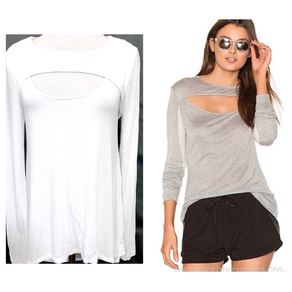 BCBG cutout top
